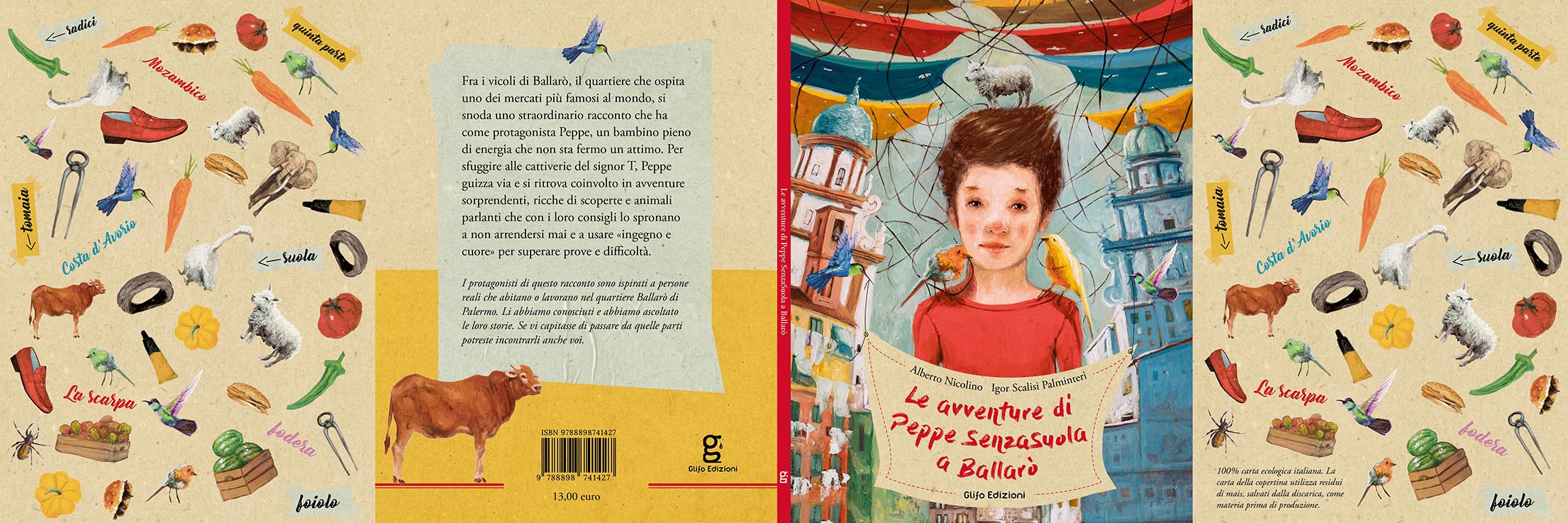 Glifo Edizioni Le avventure di Peppe SenzaSuola Copertina distesa low