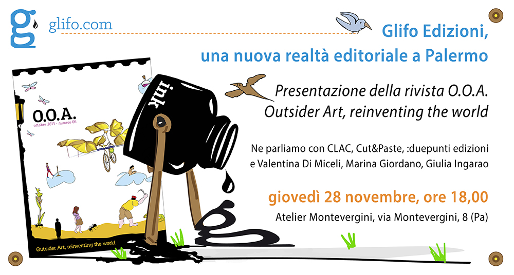 cartolina invito presentazione Glifo palermo 72